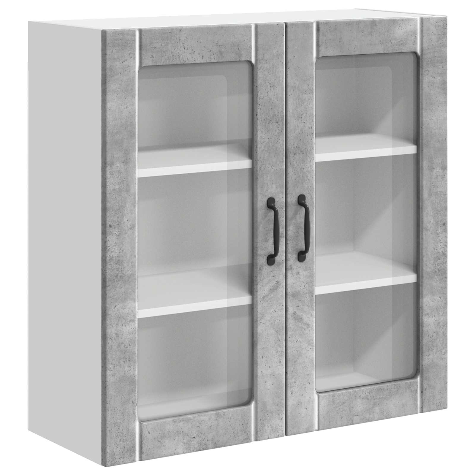 Zidni stakleni ormarić Lucca Betonska siva 80 x 31 x 80 cm