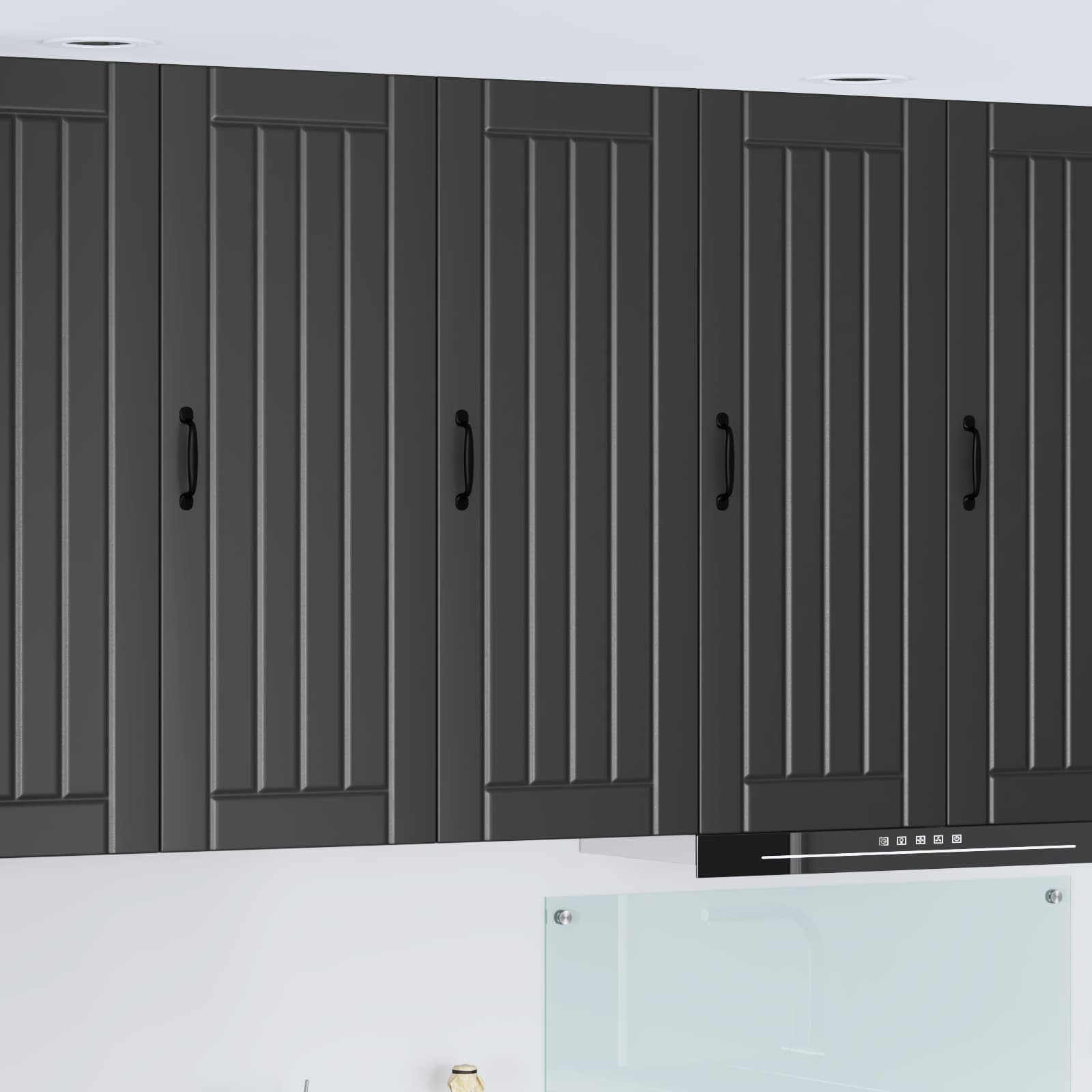 Ormar za Zid Lucca Crna 40 x 31 x 100 cm Konstruirano drvo