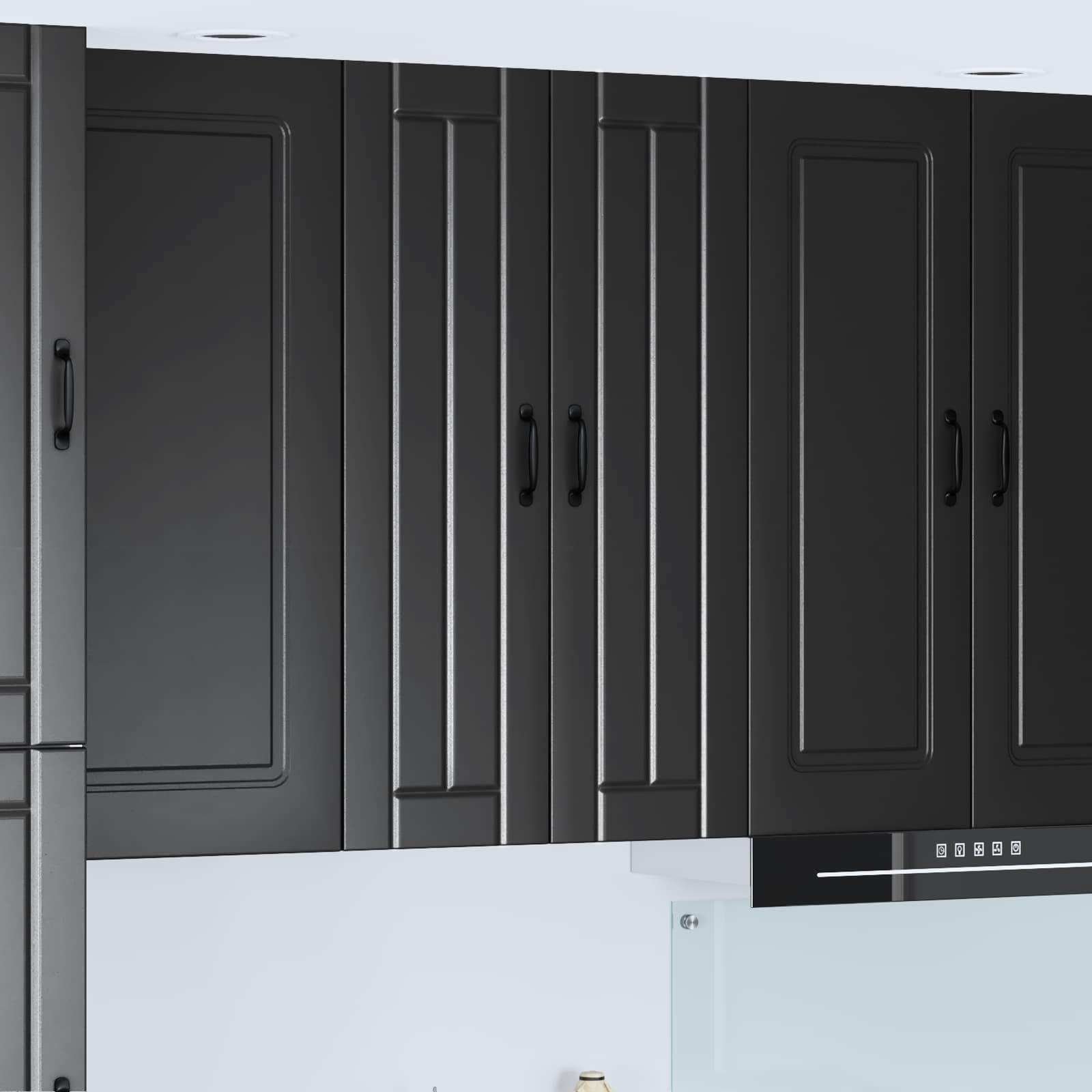Ormar za Zid Lucca Crna 60 x 31 x 100 cm Konstruirano drvo