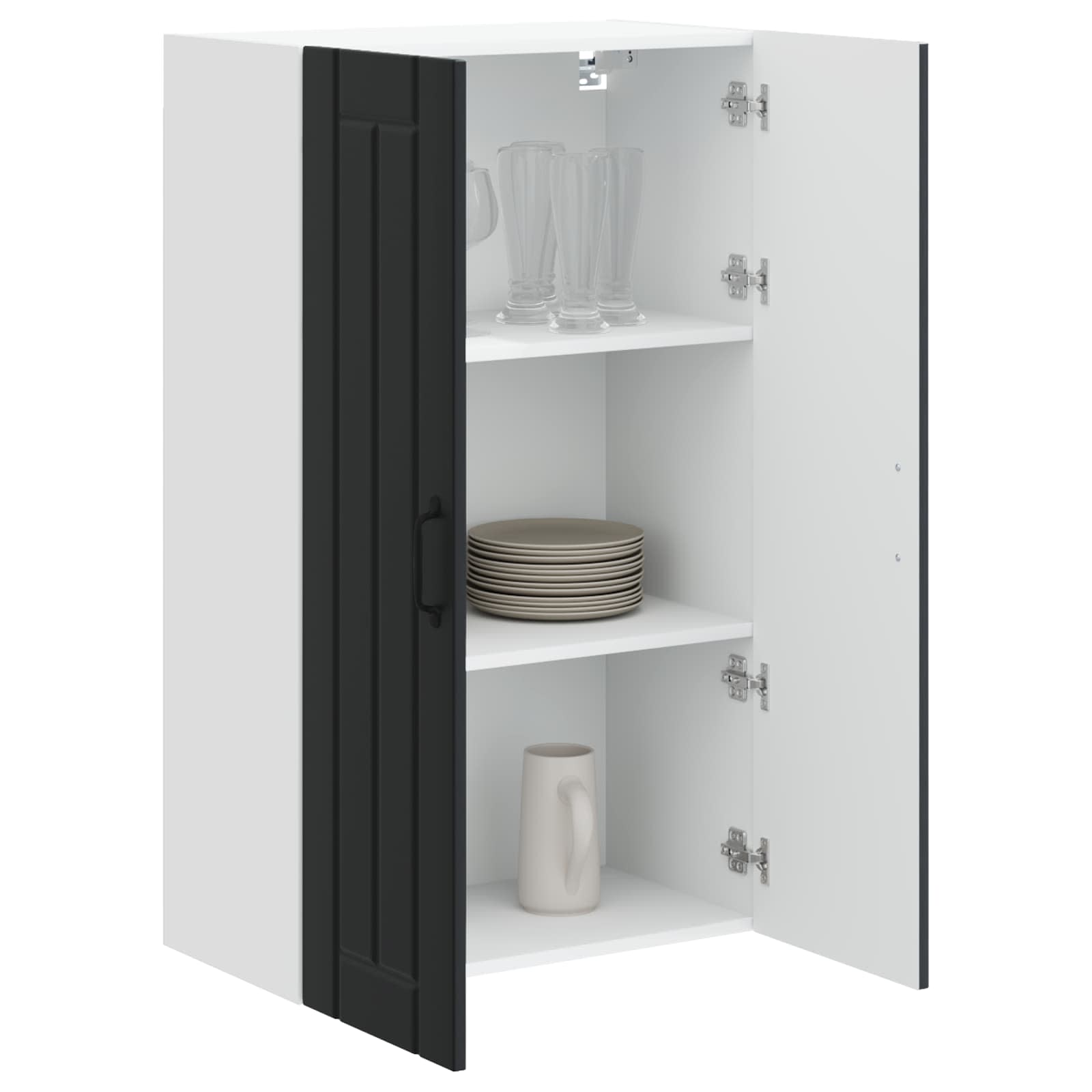 Ormar za Zid Lucca Crna 60 x 31 x 100 cm Konstruirano drvo