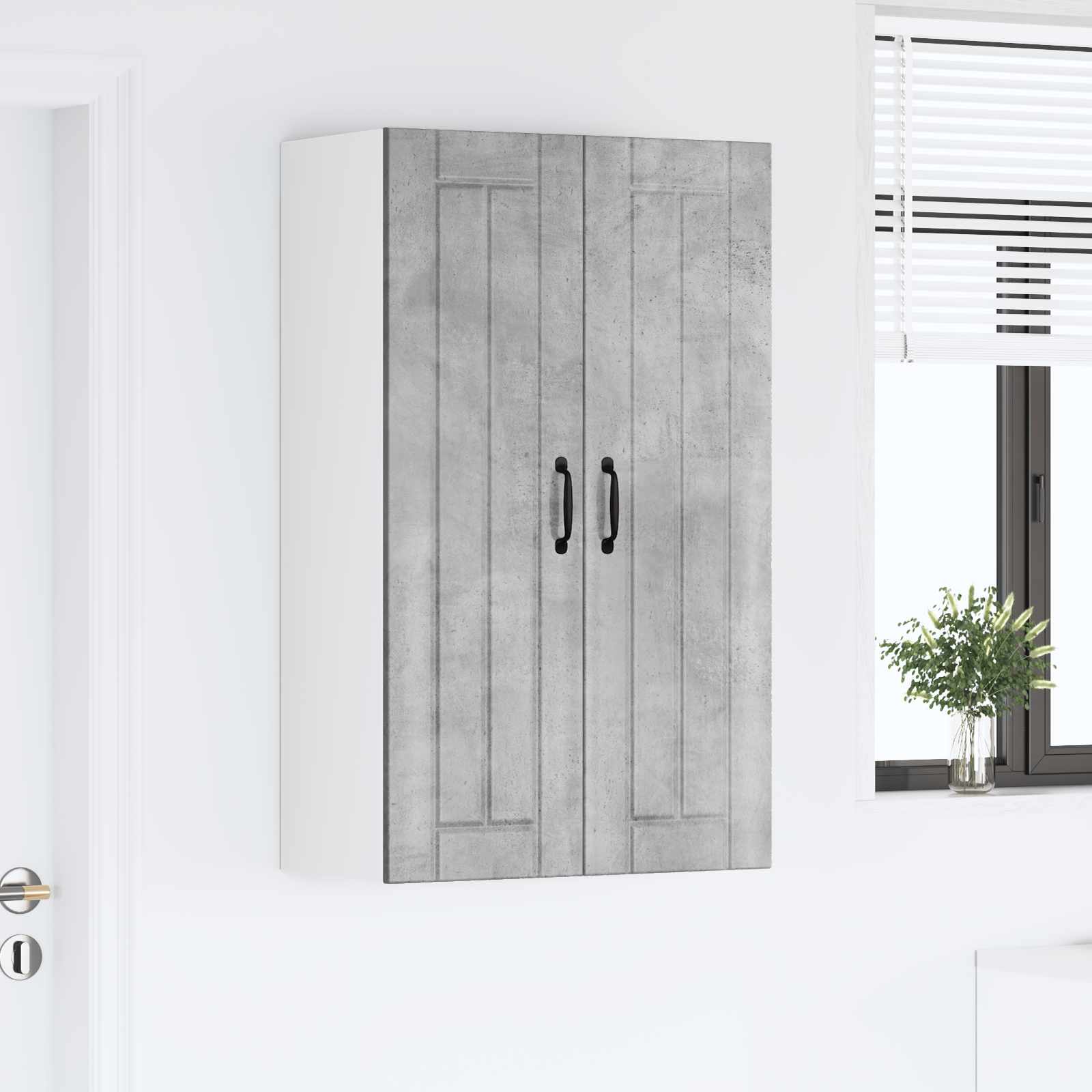 Ormar za Zid Lucca Betonska siva 60 x 31 x 100 cm