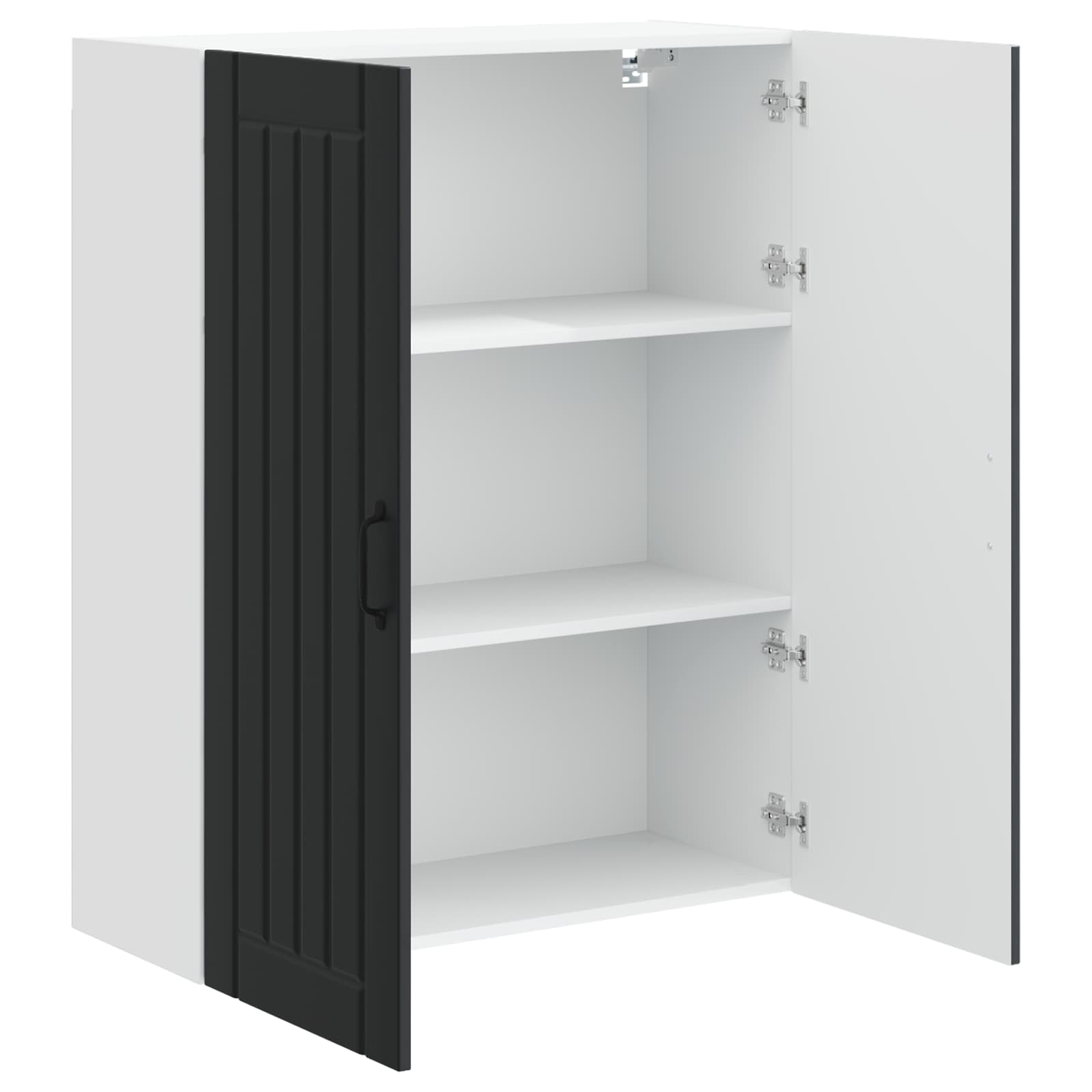 Ormar za Zid Lucca Crna 80 x 31 x 100 cm Konstruirano drvo