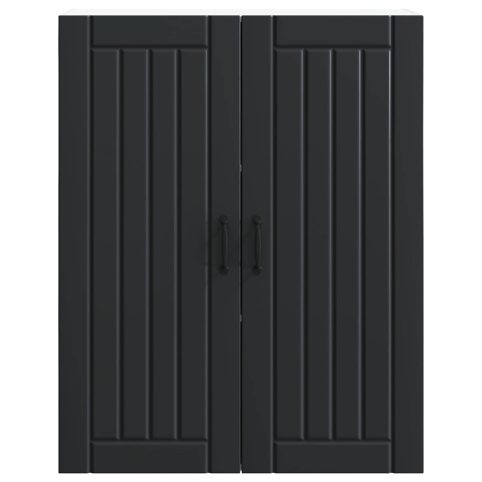 Ormar za Zid Lucca Crna 80 x 31 x 100 cm Konstruirano drvo