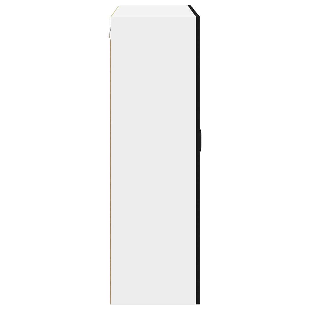 Ormar za Zid Lucca Crna 80 x 31 x 100 cm Konstruirano drvo
