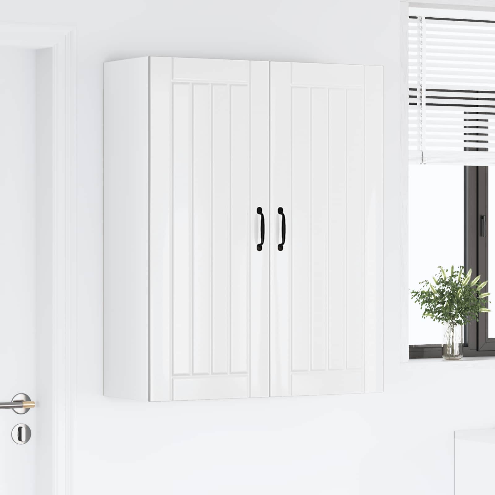 Ormar za Zid Lucca Bijela visokog sjaja 80 x 31 x 100 cm