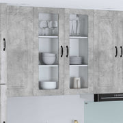 Zidni stakleni ormarić Lucca Betonska siva 80 x 31 x 100 cm