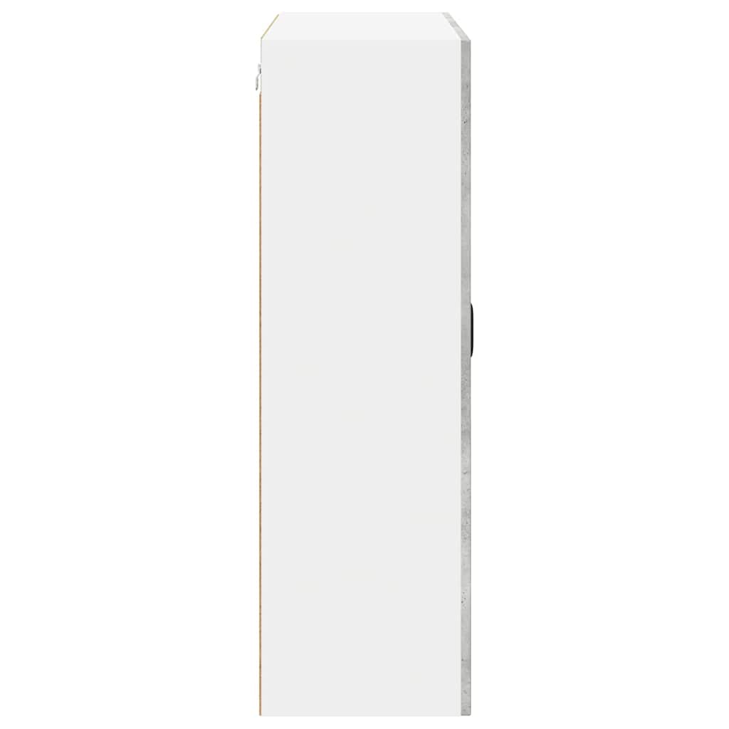 Zidni stakleni ormarić Lucca Betonska siva 80 x 31 x 100 cm