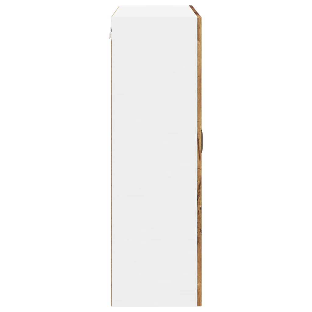 Zidni stakleni ormarić Lucca Staro drvo 80 x 31 x 100 cm