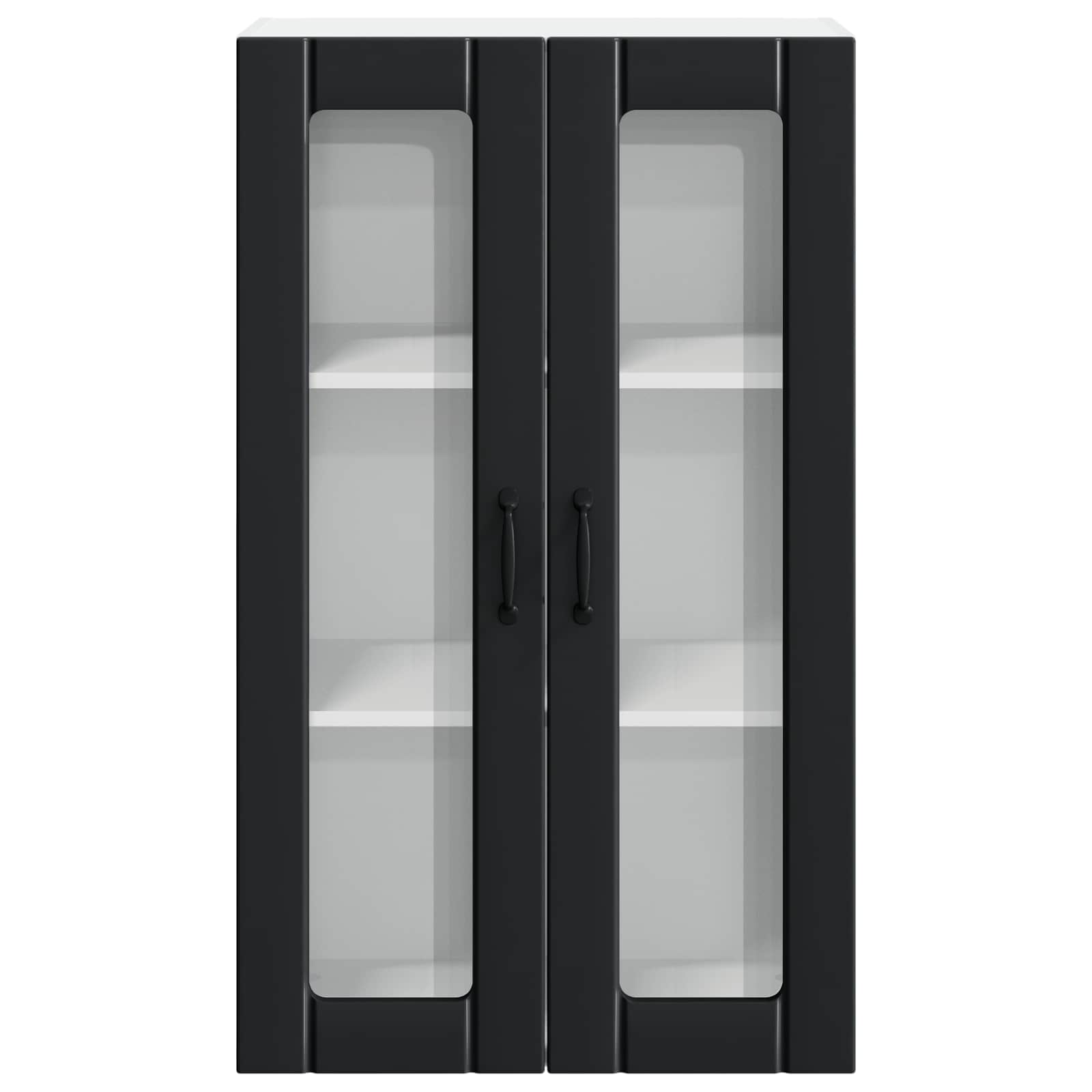 Zidni stakleni ormarić Lucca Crna 60 x 31 x 100 cm