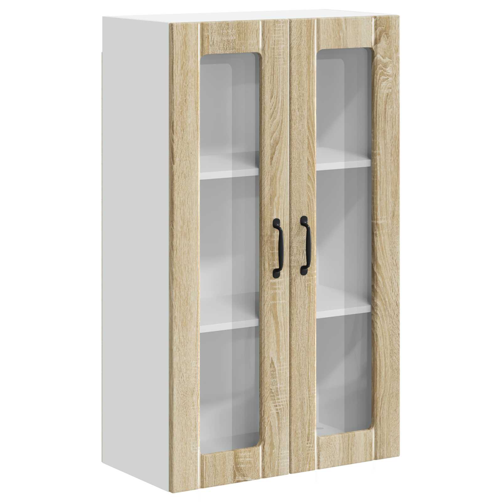 Zidni stakleni ormarić Lucca Hrast sonoma 60 x 31 x 100 cm