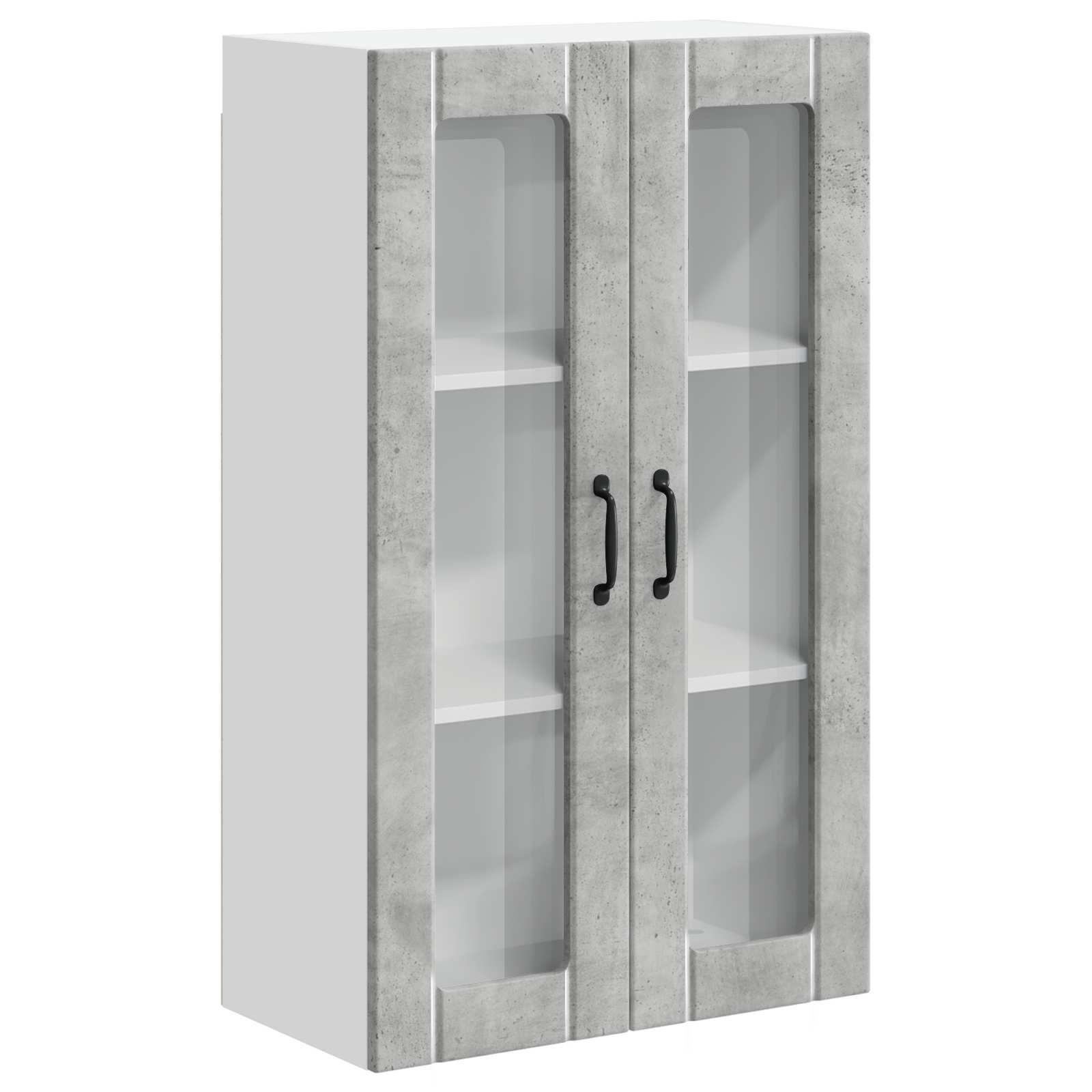 Zidni stakleni ormarić Lucca Betonska siva 60 x 31 x 100 cm