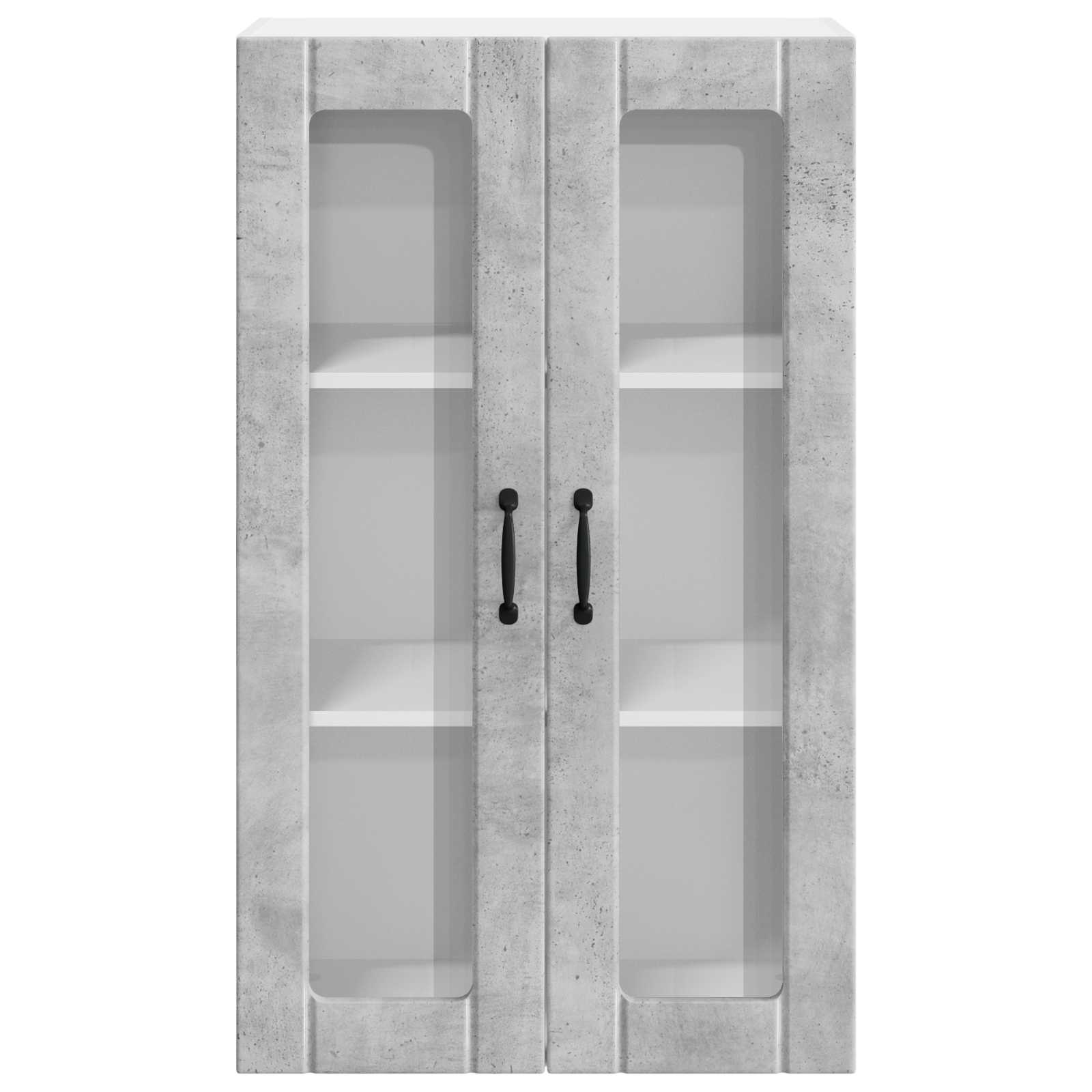 Zidni stakleni ormarić Lucca Betonska siva 60 x 31 x 100 cm
