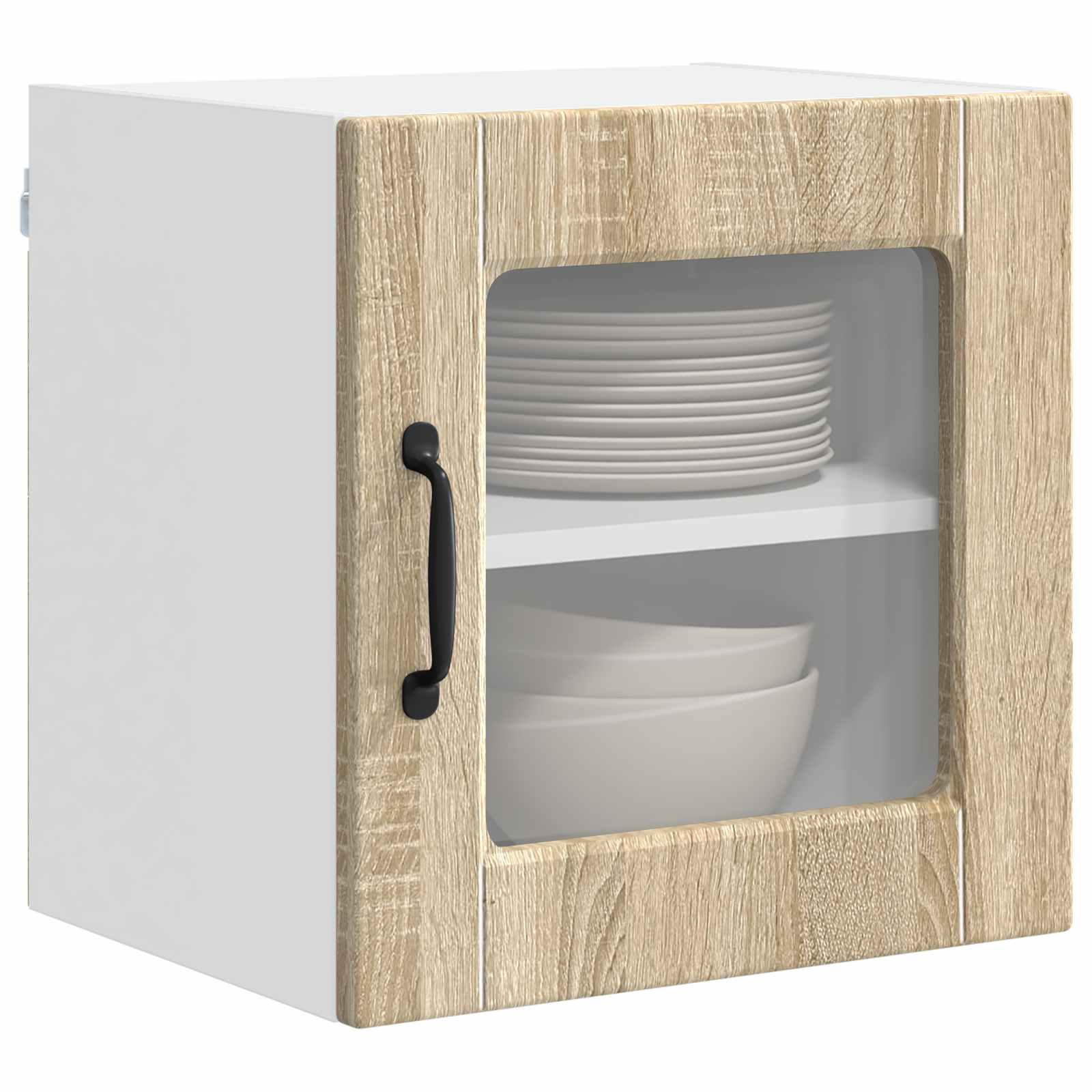 Zidni stakleni ormarić Sonoma hrast 40 x 31 x 40 cm