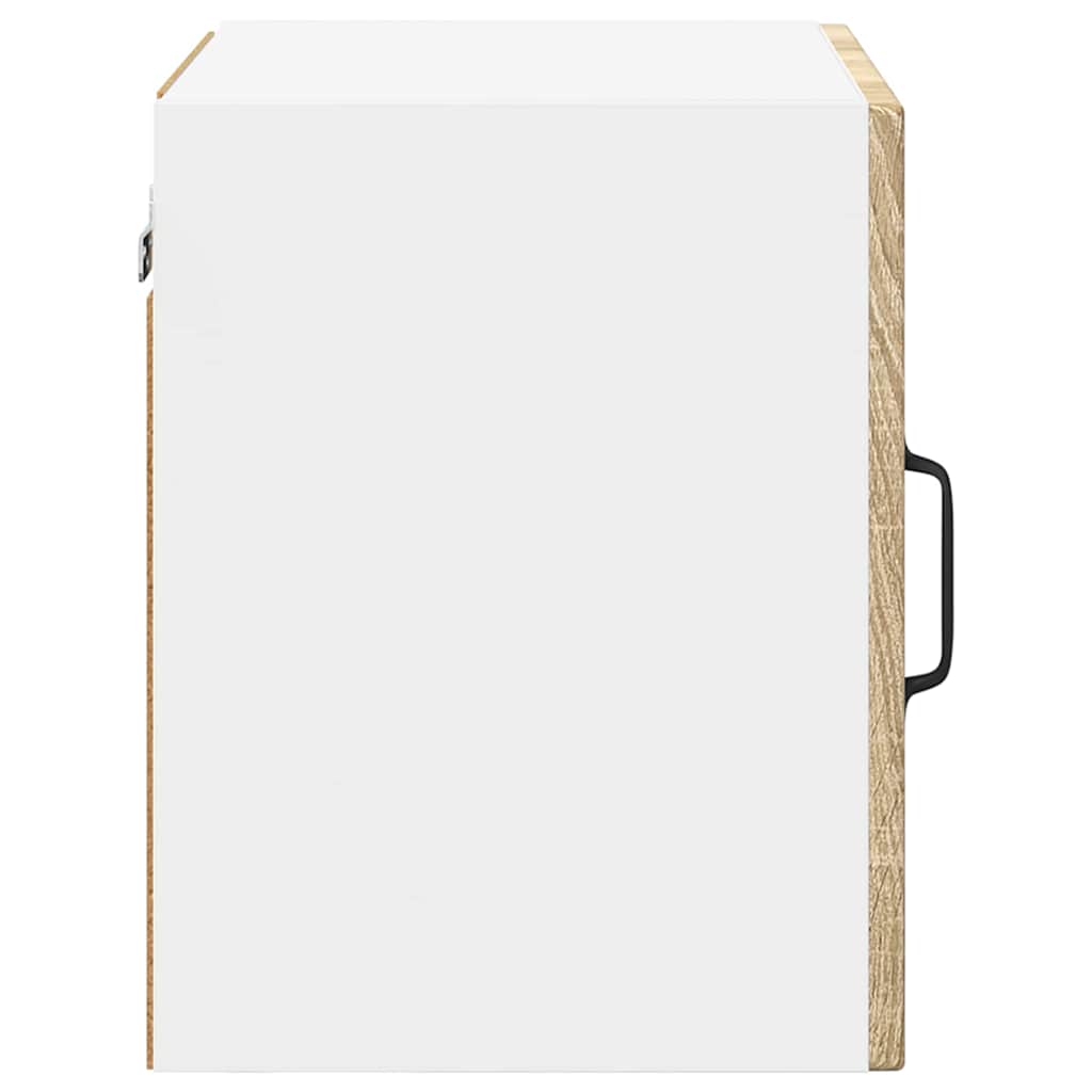 Zidni stakleni ormarić 2 pcs Sonoma hrast 40 x 31 x 40 cm