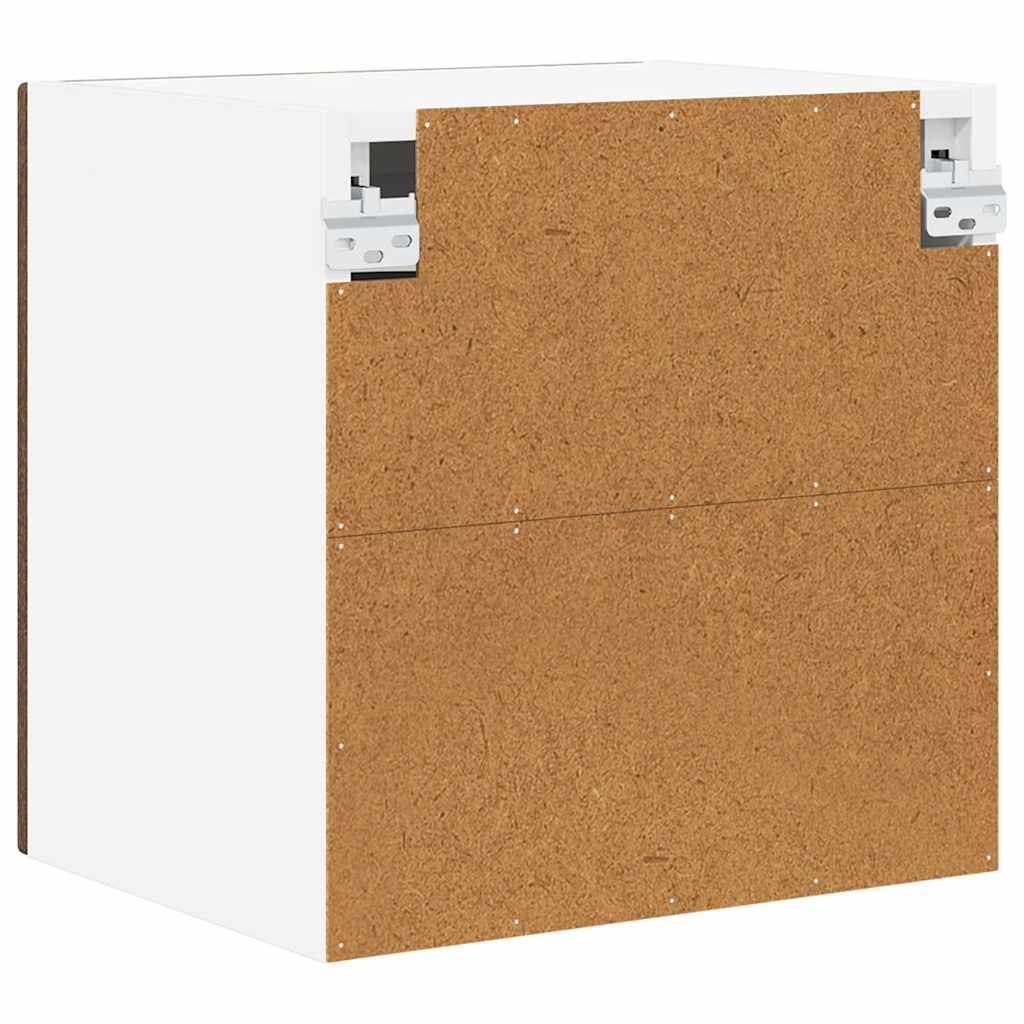Zidni stakleni ormarić 2 pcs Smeđi hrast 40 x 31 x 40 cm