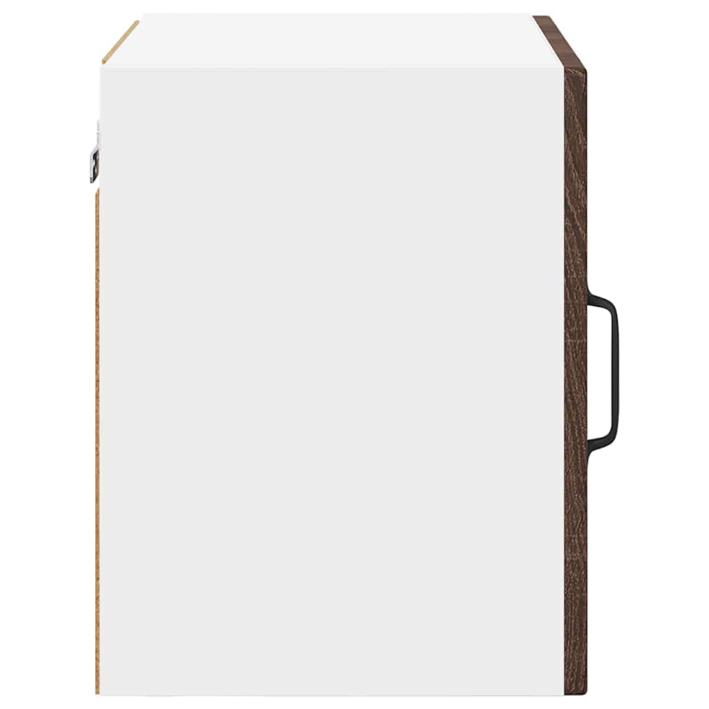 Zidni stakleni ormarić 2 pcs Smeđi hrast 40 x 31 x 40 cm