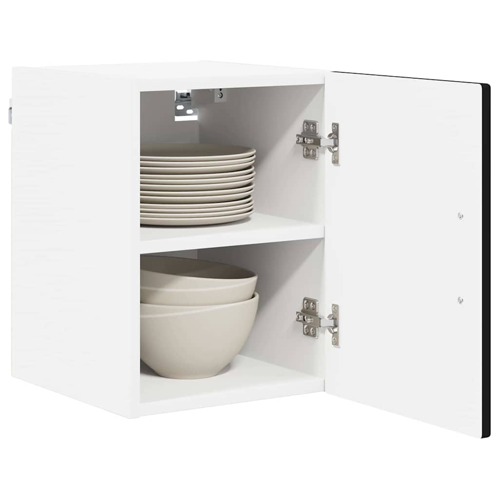 Ormar za Zid 2 pcs Crna 30 x 31 x 40 cm Konstruirano drvo