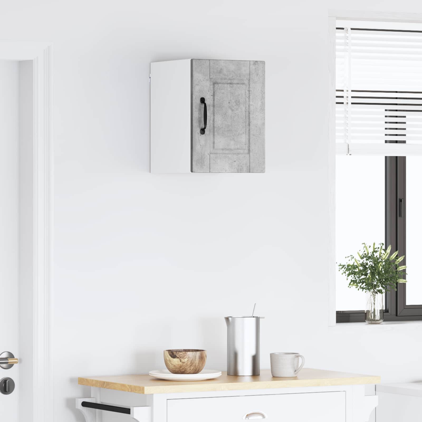Ormar za Zid Betonski sivi 30 x 31 x 40 cm Konstruirano drvo
