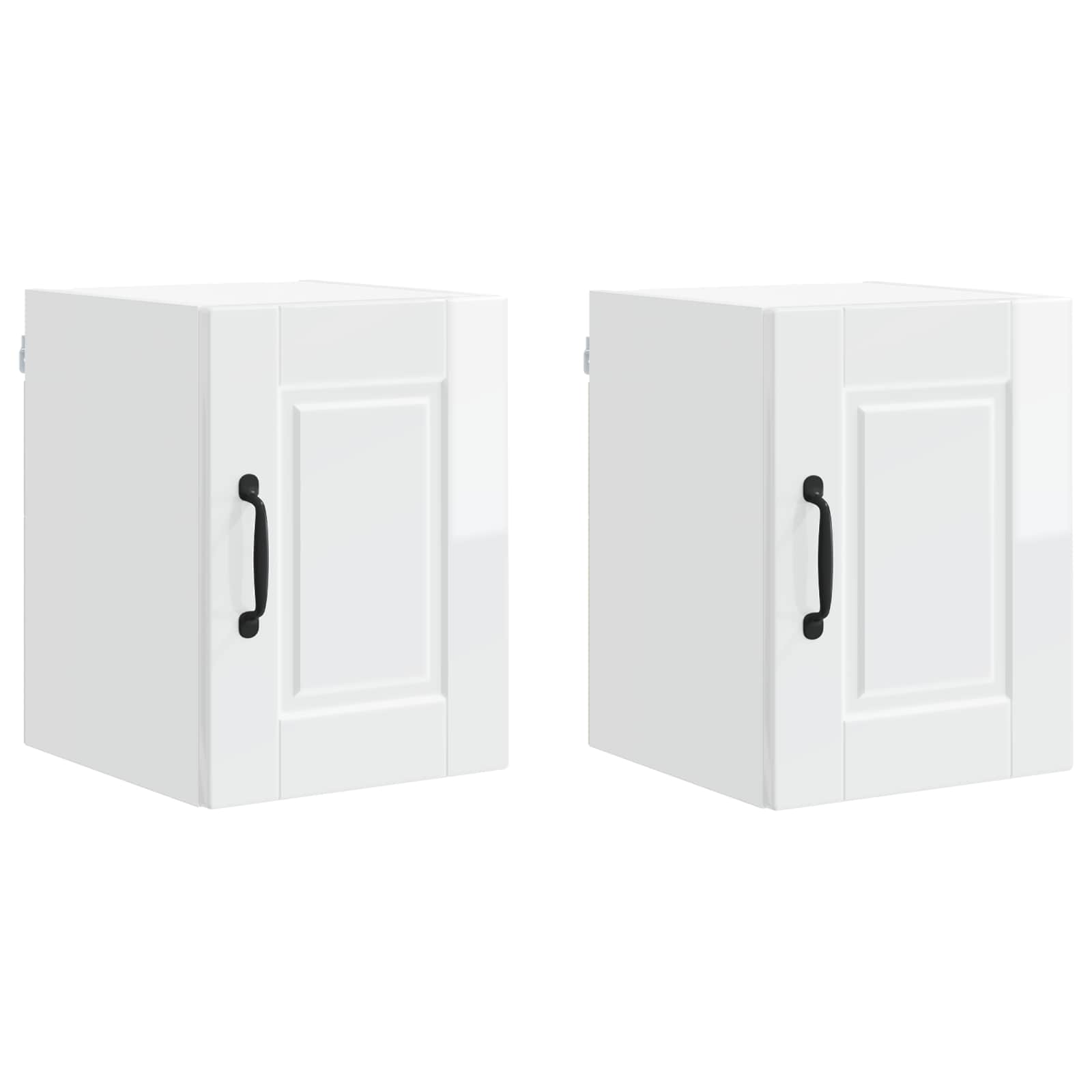 Ormar za Zid 2 pcs Visoki sjaj bijela 30 x 31 x 40 cm