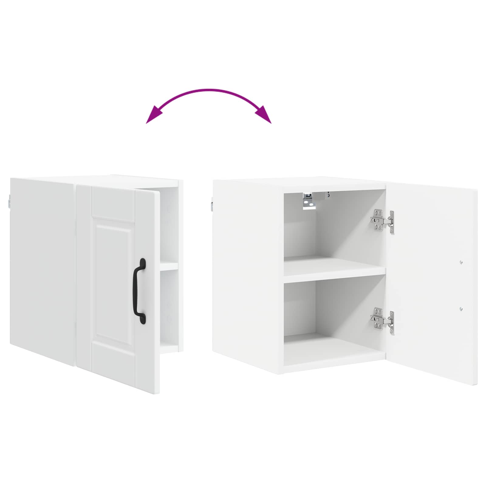 Ormar za Zid 2 pcs Visoki sjaj bijela 30 x 31 x 40 cm