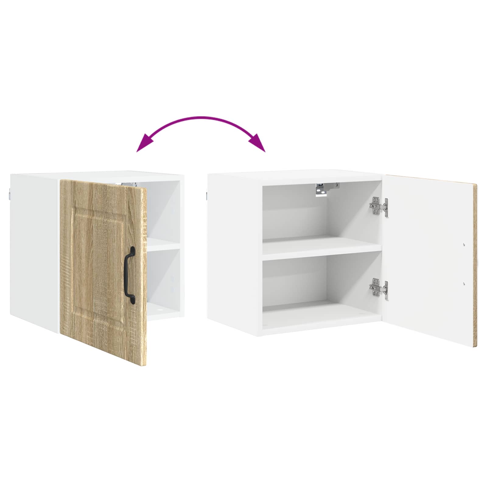 Ormar za Zid 2 pcs Sonoma hrast 40 x 31 x 40 cm