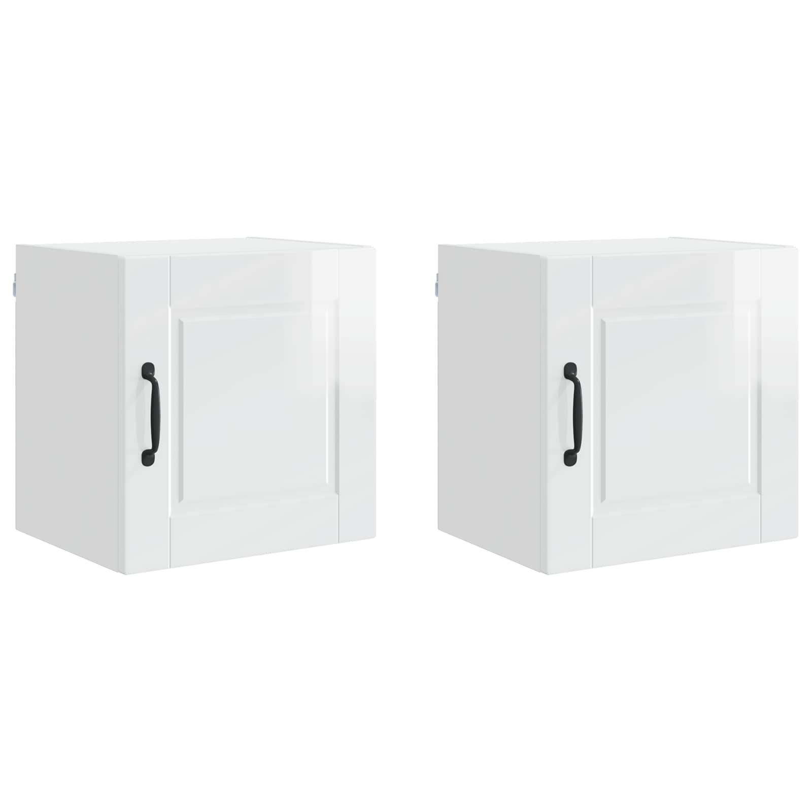 Ormar za Zid 2 pcs Visoki sjaj bijela 40 x 31 x 40 cm
