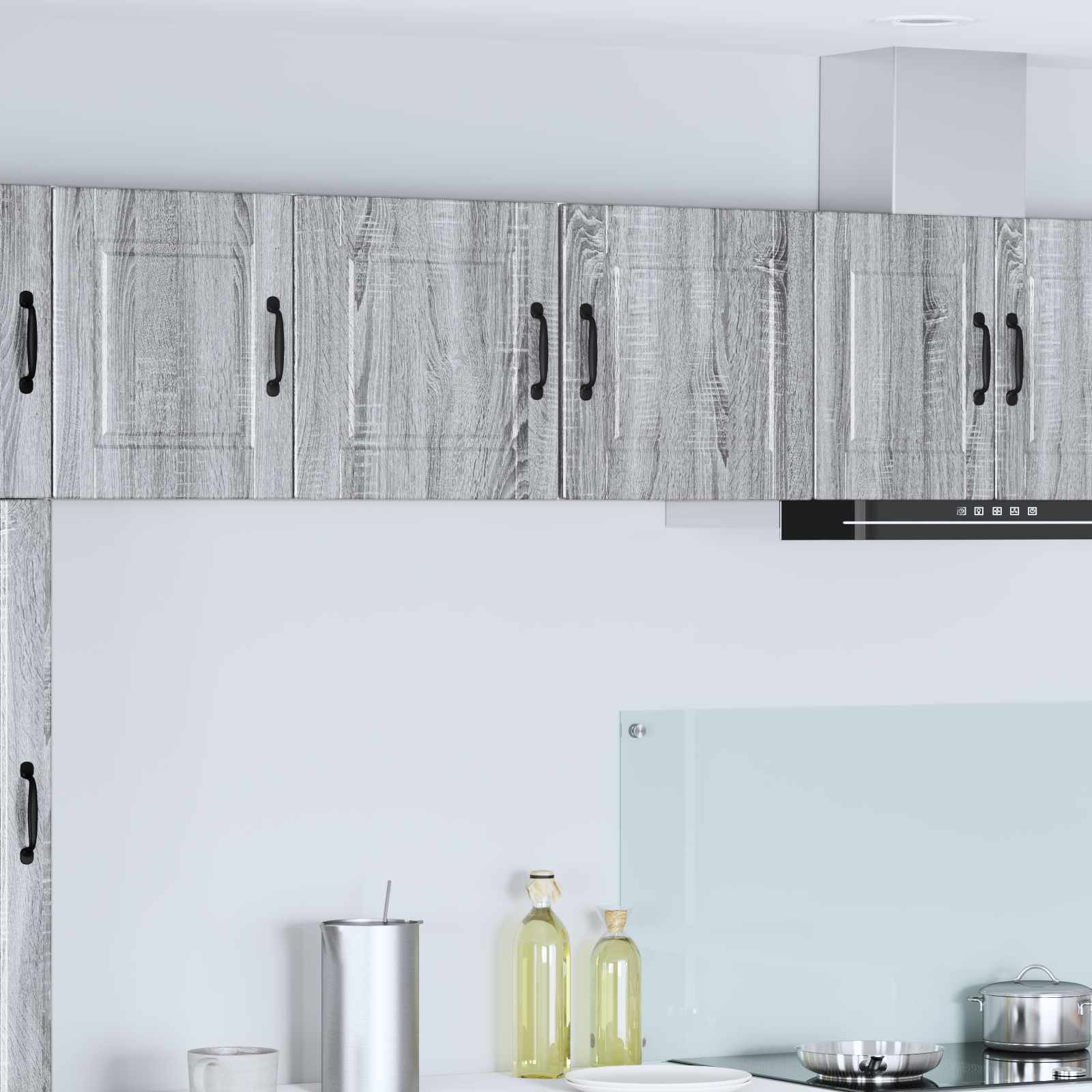 Ormar za Zid 2 pcs Siva Sonoma 40 x 31 x 40 cm