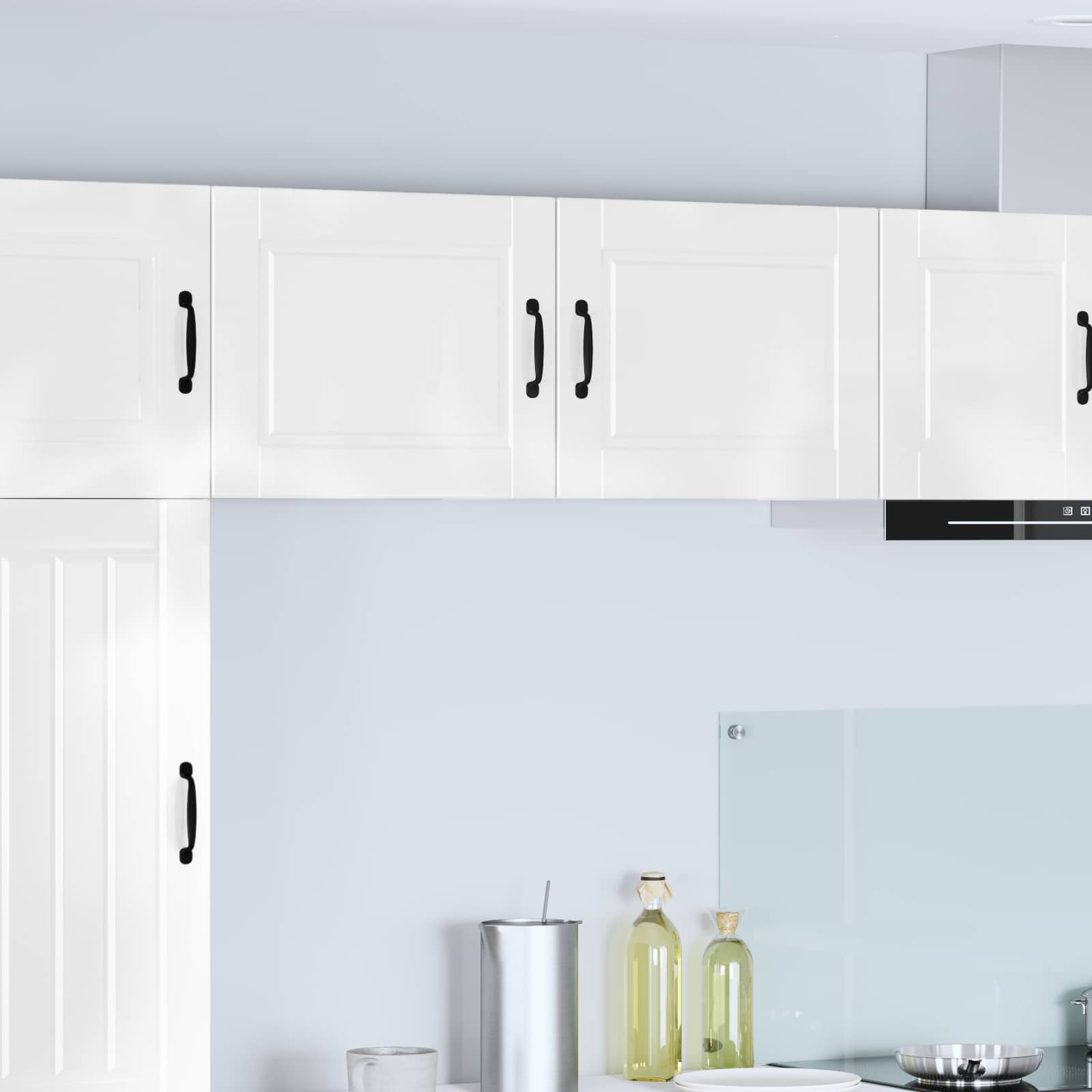 Ormar za Zid 2 pcs Visoki sjaj bijela 50 x 31 x 40 cm