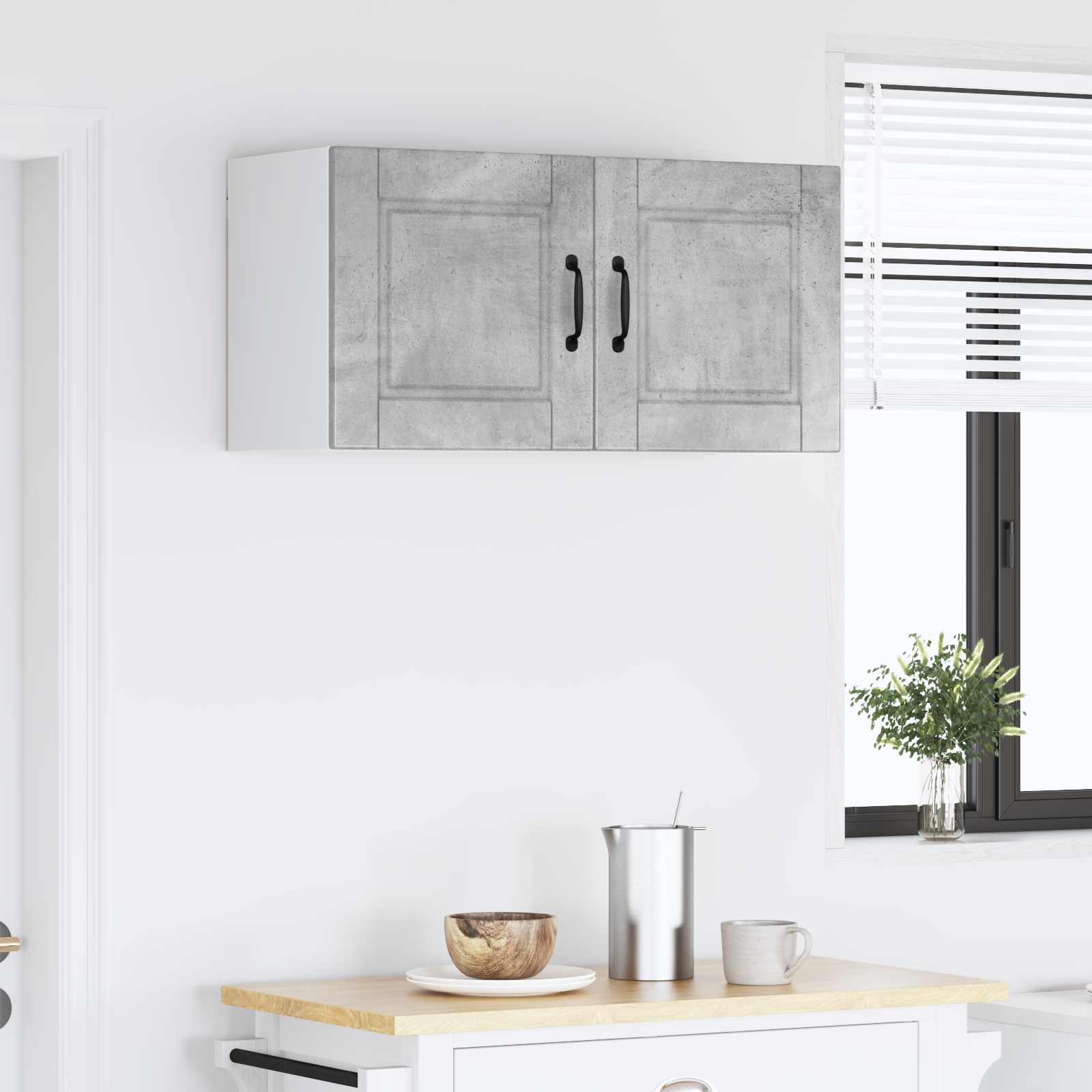 Ormar za Zid Betonski sivi 80 x 31 x 40 cm Konstruirano drvo