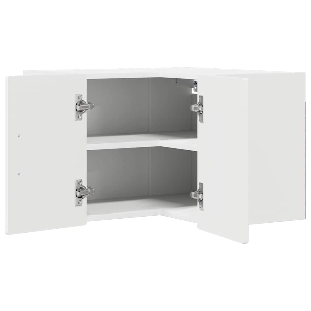 Zidni kutni ormar Bijelo 57 x 57 x 40 cm Konstruirano drvo