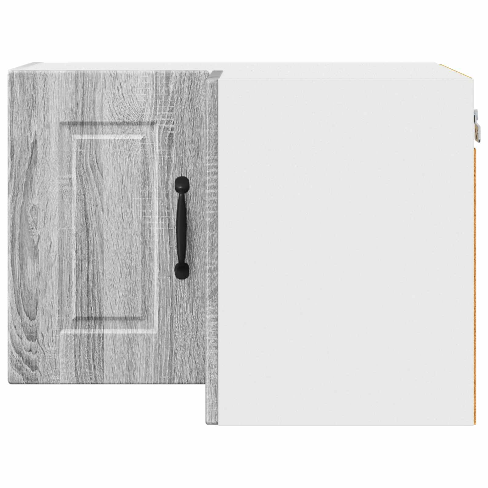 Zidni kutni ormar Siva Sonoma 57 x 57 x 40 cm Konstruirano drvo
