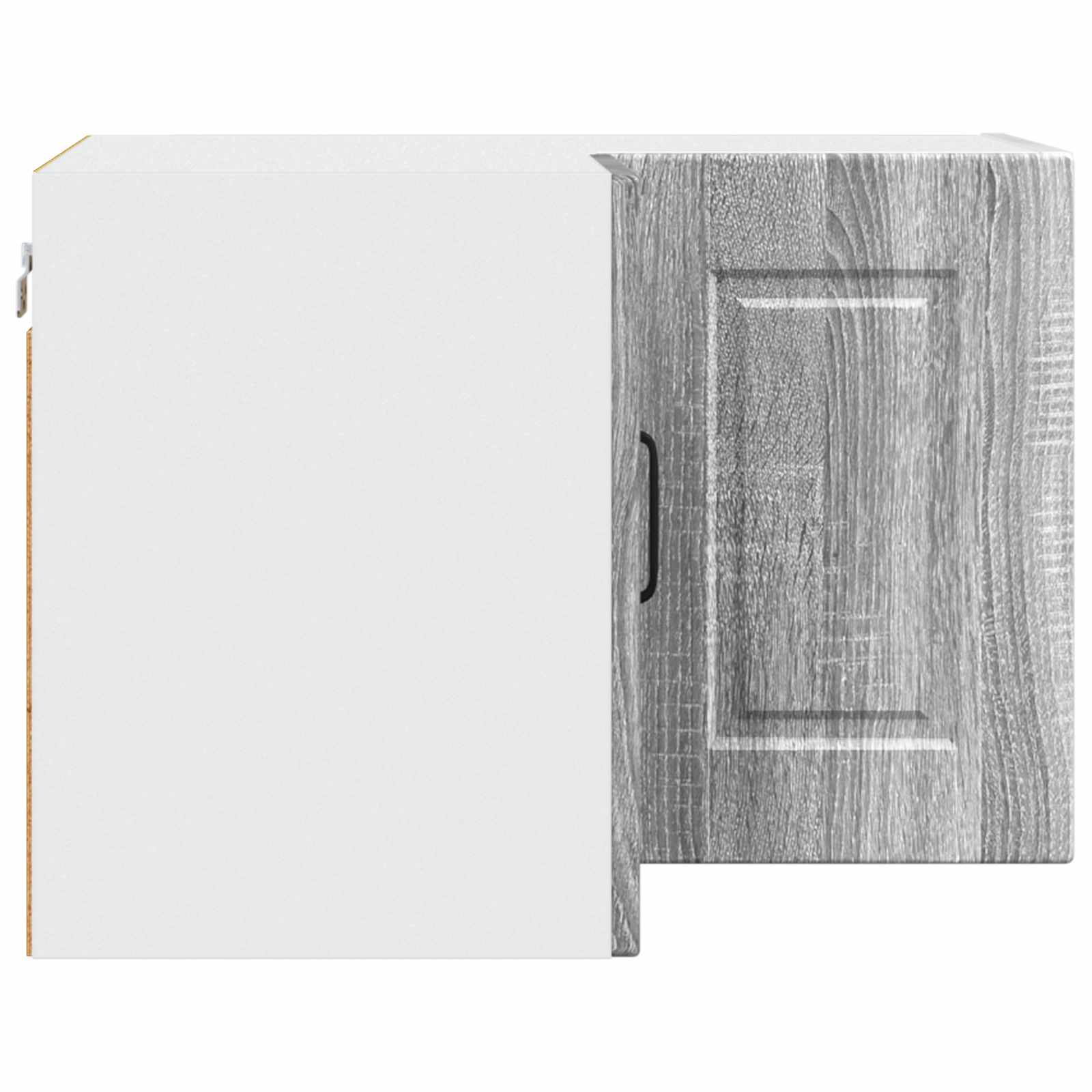 Zidni kutni ormar Siva Sonoma 57 x 57 x 40 cm Konstruirano drvo