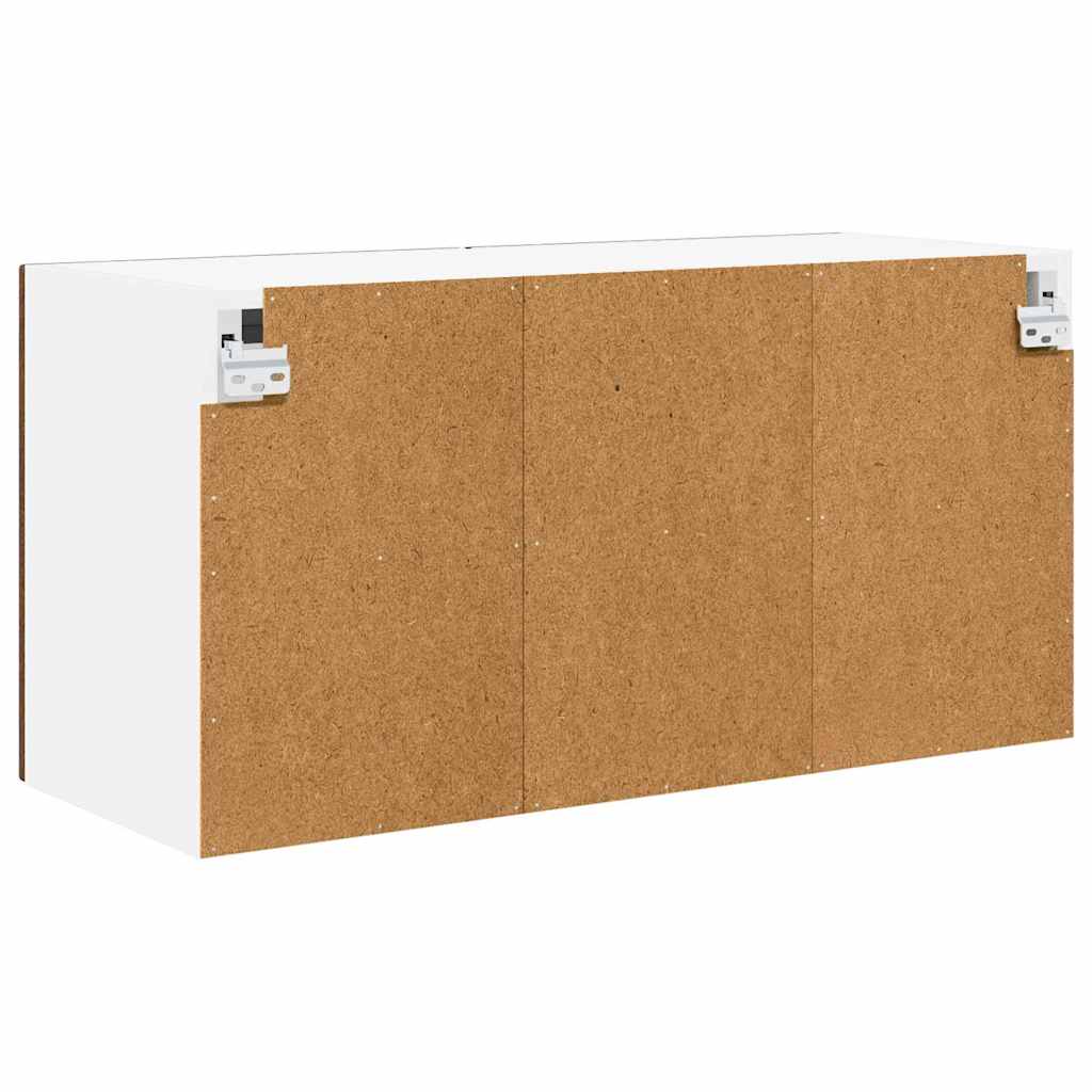 Zidni stakleni ormarić 2 pcs Smeđi hrast 60 x 31 x 40 cm