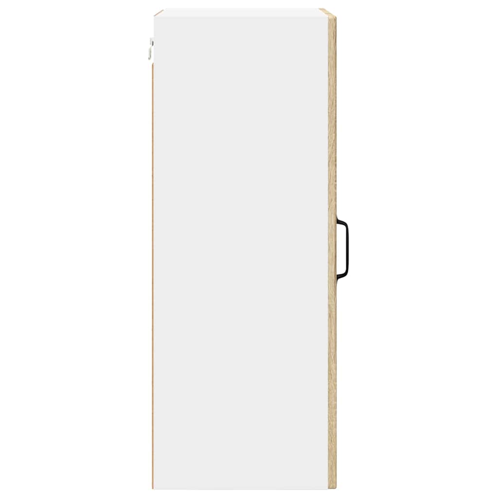Zidni stakleni ormarić 2 pcs Sonoma hrast 40 x 31 x 80 cm