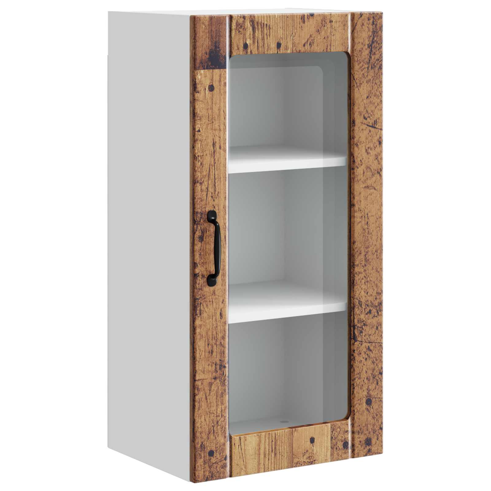 Zidni stakleni ormarić Staro drvo 40 x 31 x 80 cm