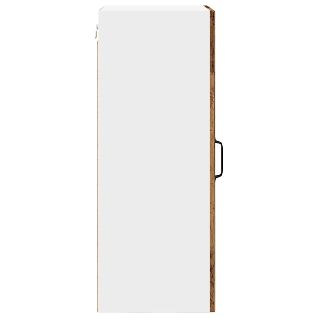 Zidni stakleni ormarić 2 pcs Staro drvo 40 x 31 x 80 cm