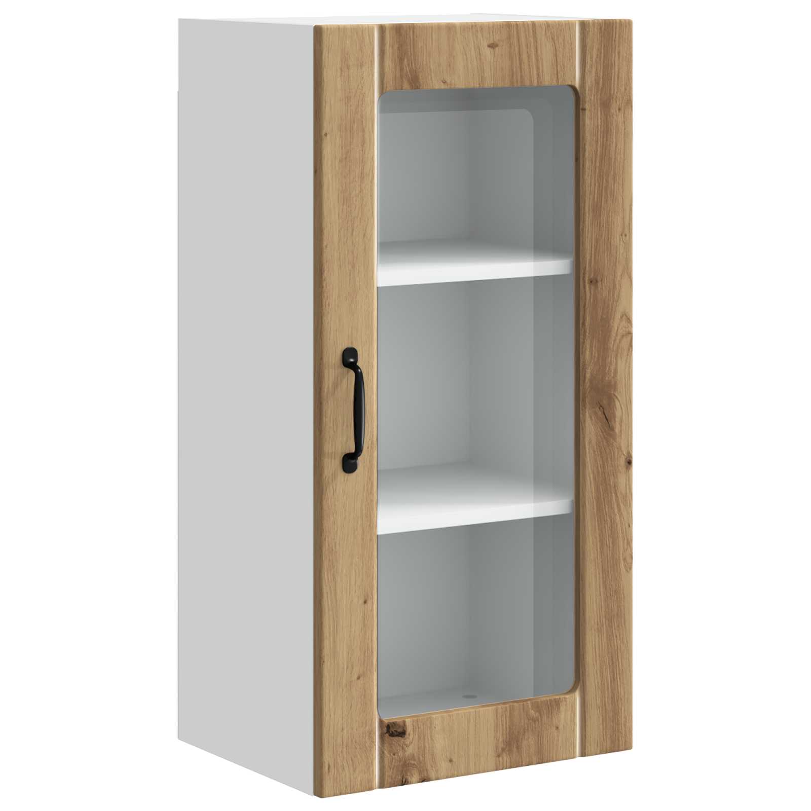 Zidni stakleni ormarić Umjetnički hrast 40 x 31 x 80 cm