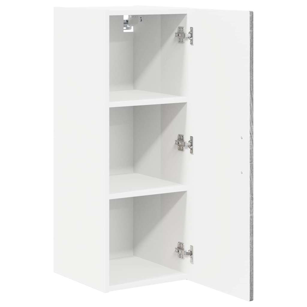 Ormar za Zid Siva Sonoma 30 x 31 x 80 cm Konstruirano drvo