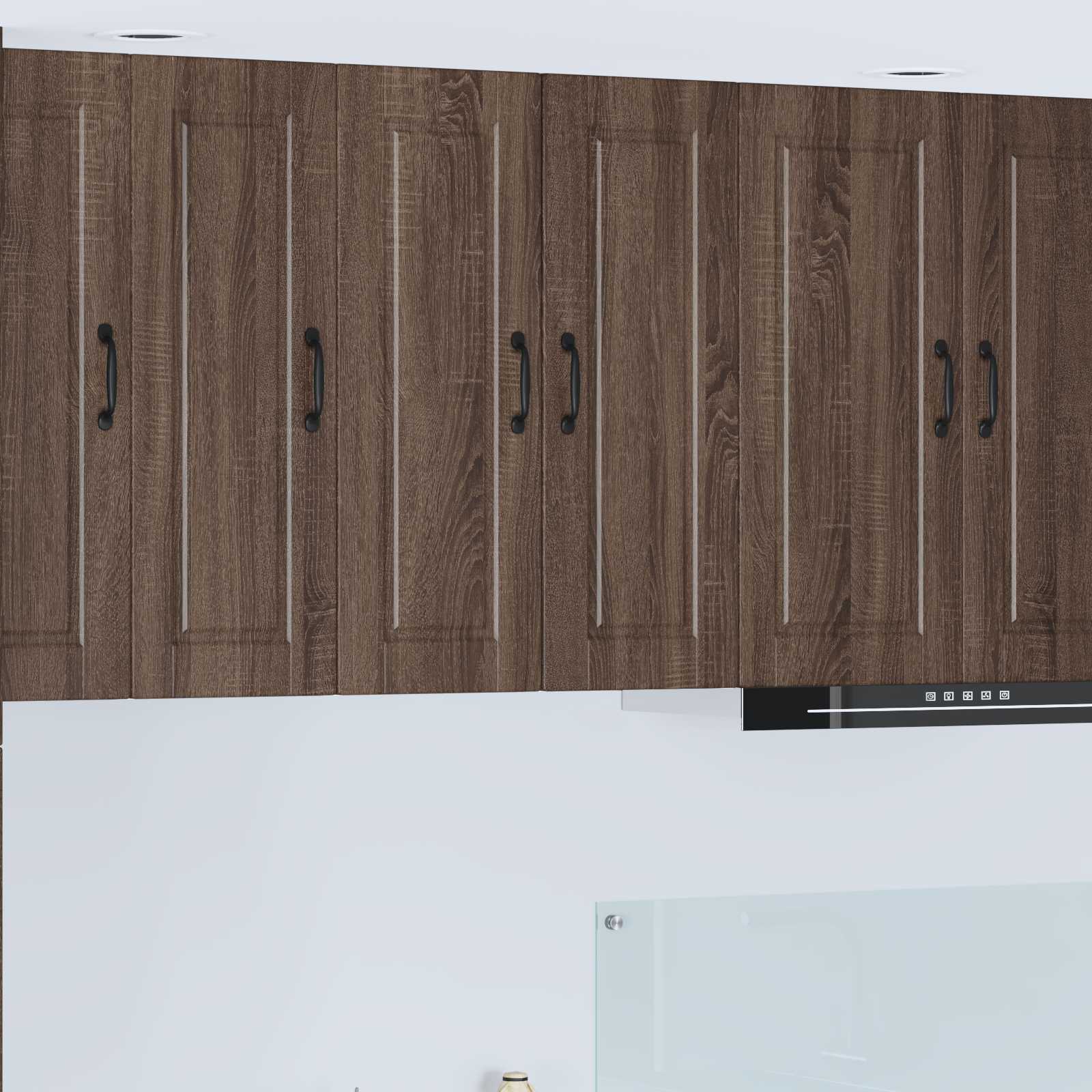 Ormar za Zid 2 pcs Smeđi hrast 30 x 31 x 80 cm