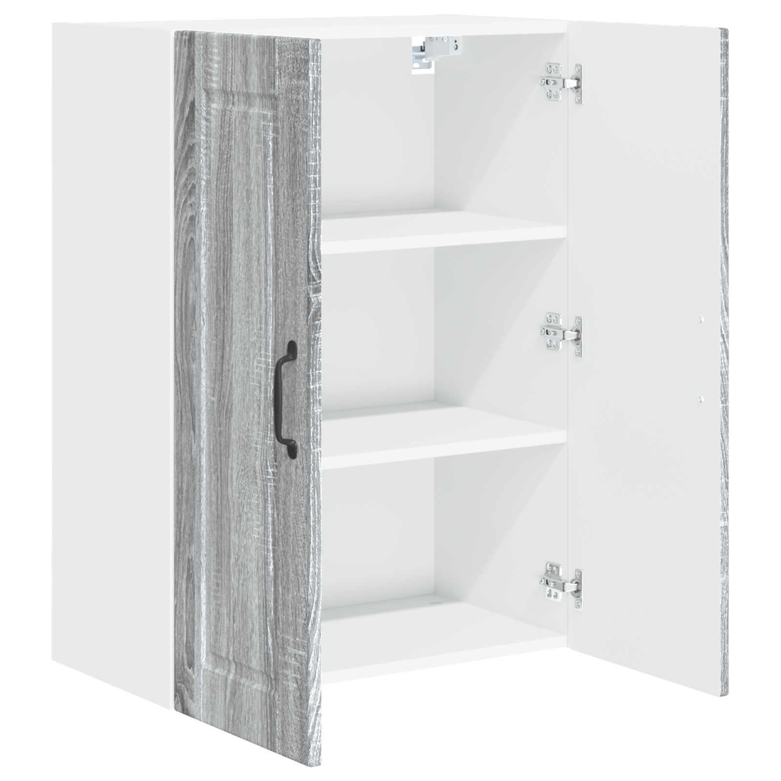 Ormar za Zid Siva Sonoma 60 x 31 x 80 cm Konstruirano drvo
