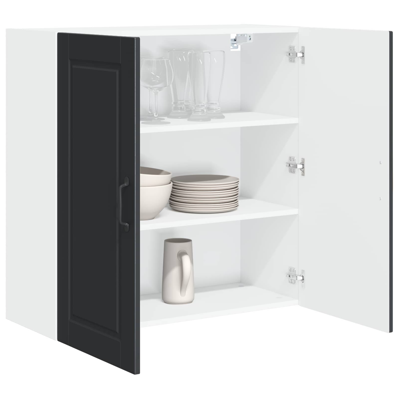 Ormar za Zid Crna 80 x 31 x 80 cm Konstruirano drvo