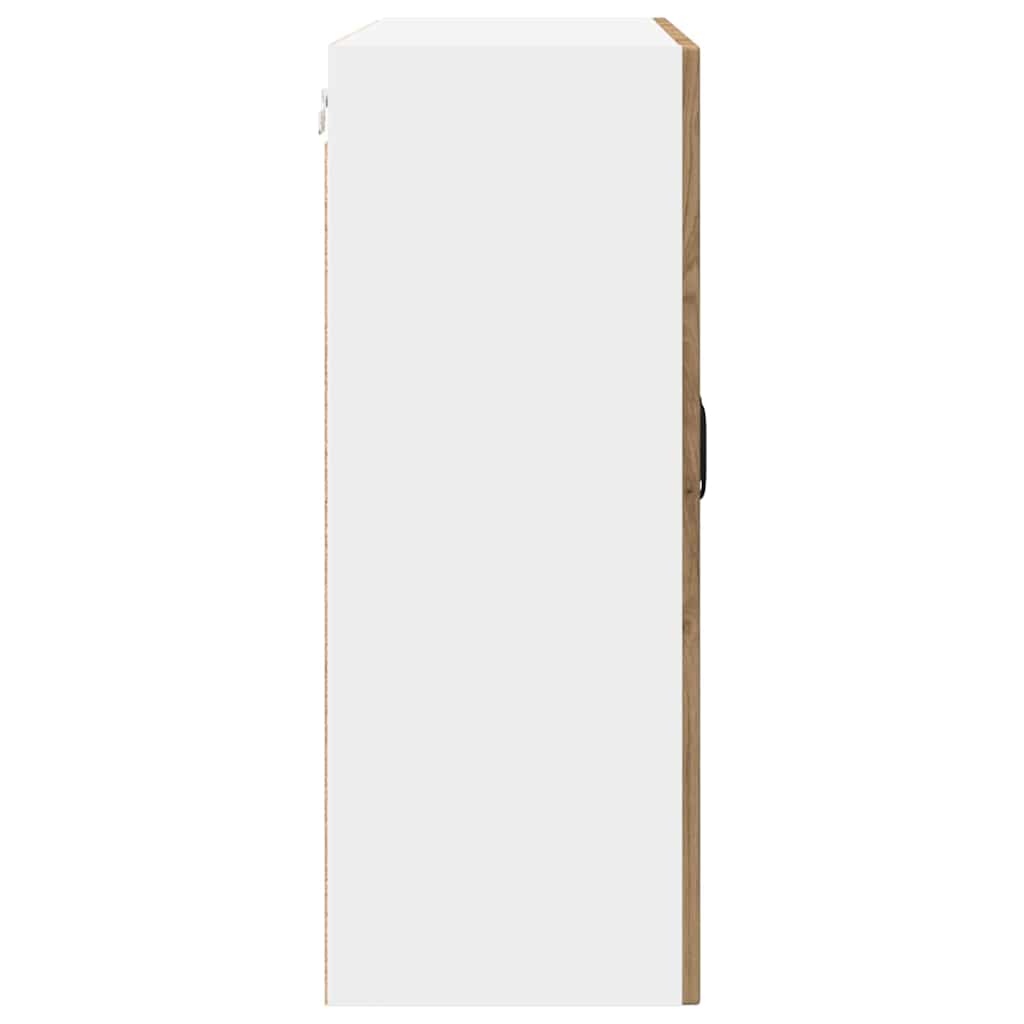 Zidni stakleni ormarić Umjetnički hrast 80 x 31 x 80 cm