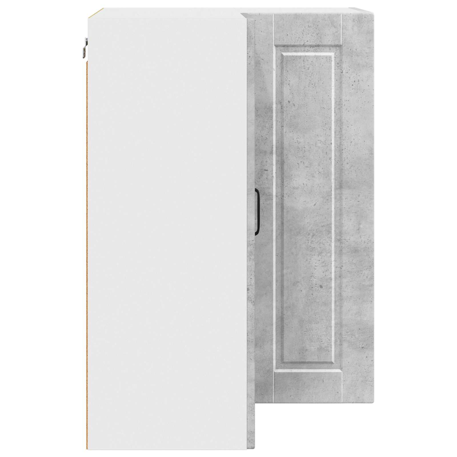 Zidni kutni ormar Betonski sivi 57 x 57 x 80 cm
