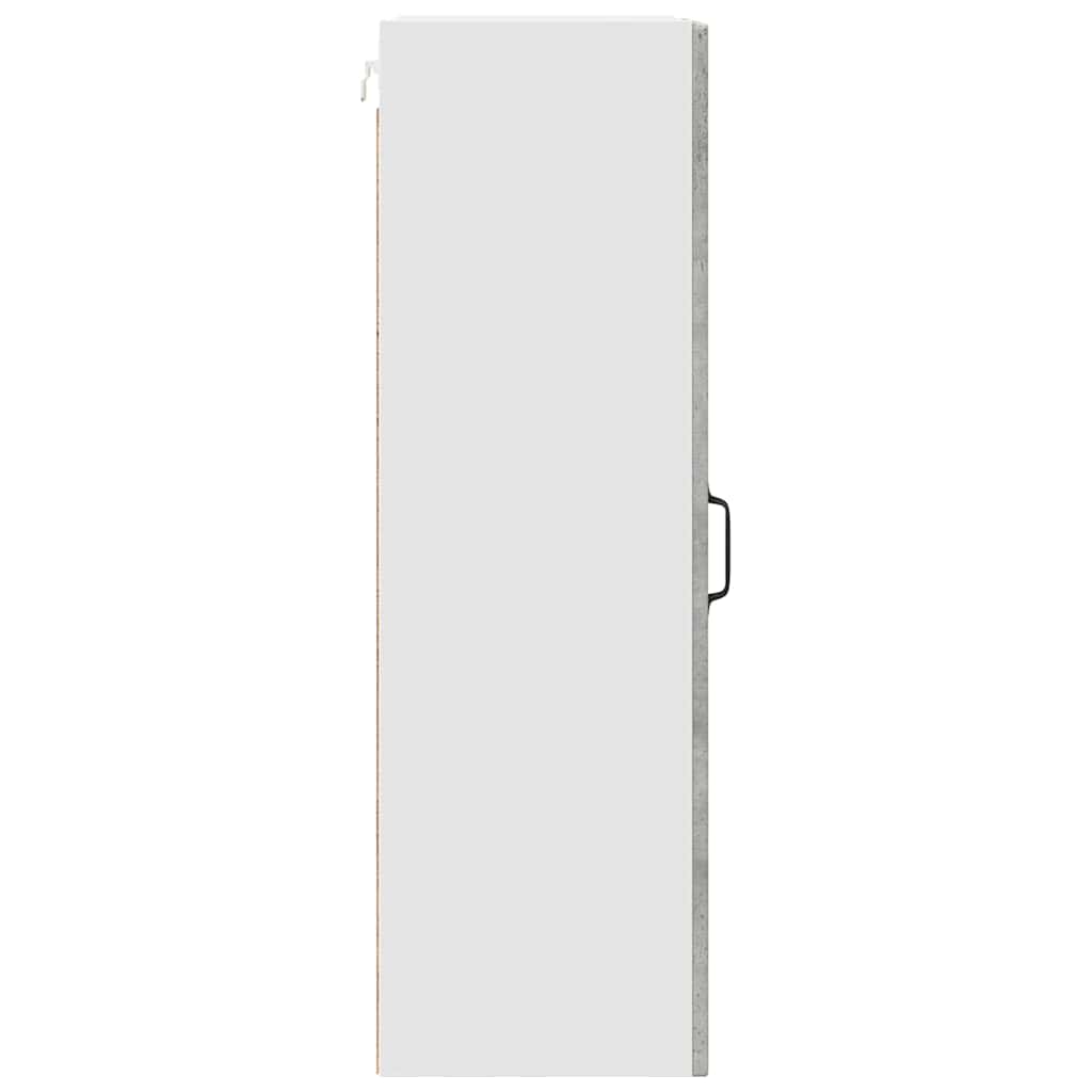 Ormar za Zid Betonski sivi 30 x 31 x 100 cm Konstruirano drvo