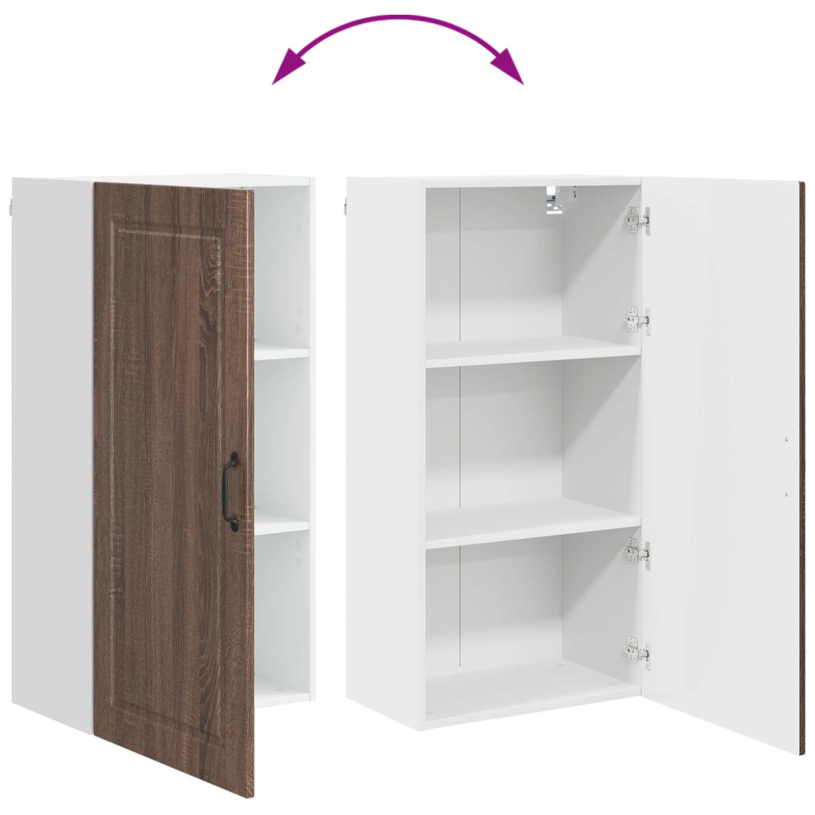 Ormar za Zid Smeđi hrast 50 x 31 x 100 cm Konstruirano drvo