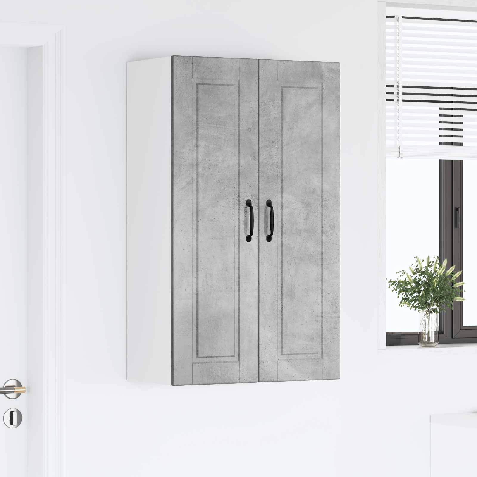 Ormar za Zid Betonski sivi 60 x 31 x 100 cm Konstruirano drvo