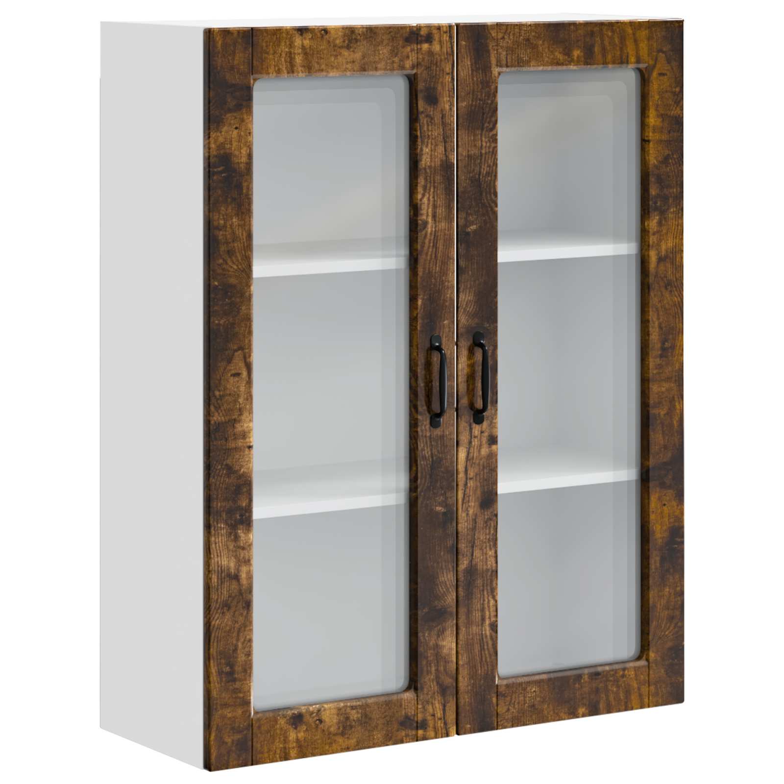 Zidni stakleni ormarić Dimljeni hrast 80 x 31 x 100 cm