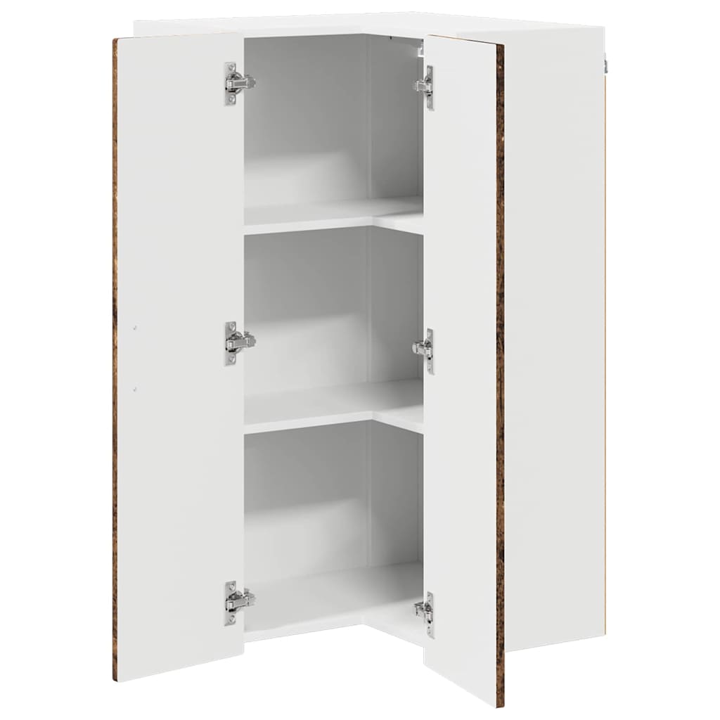 Zidni kutni ormar Staro drvo 57 x 57 x 100 cm Konstruirano drvo