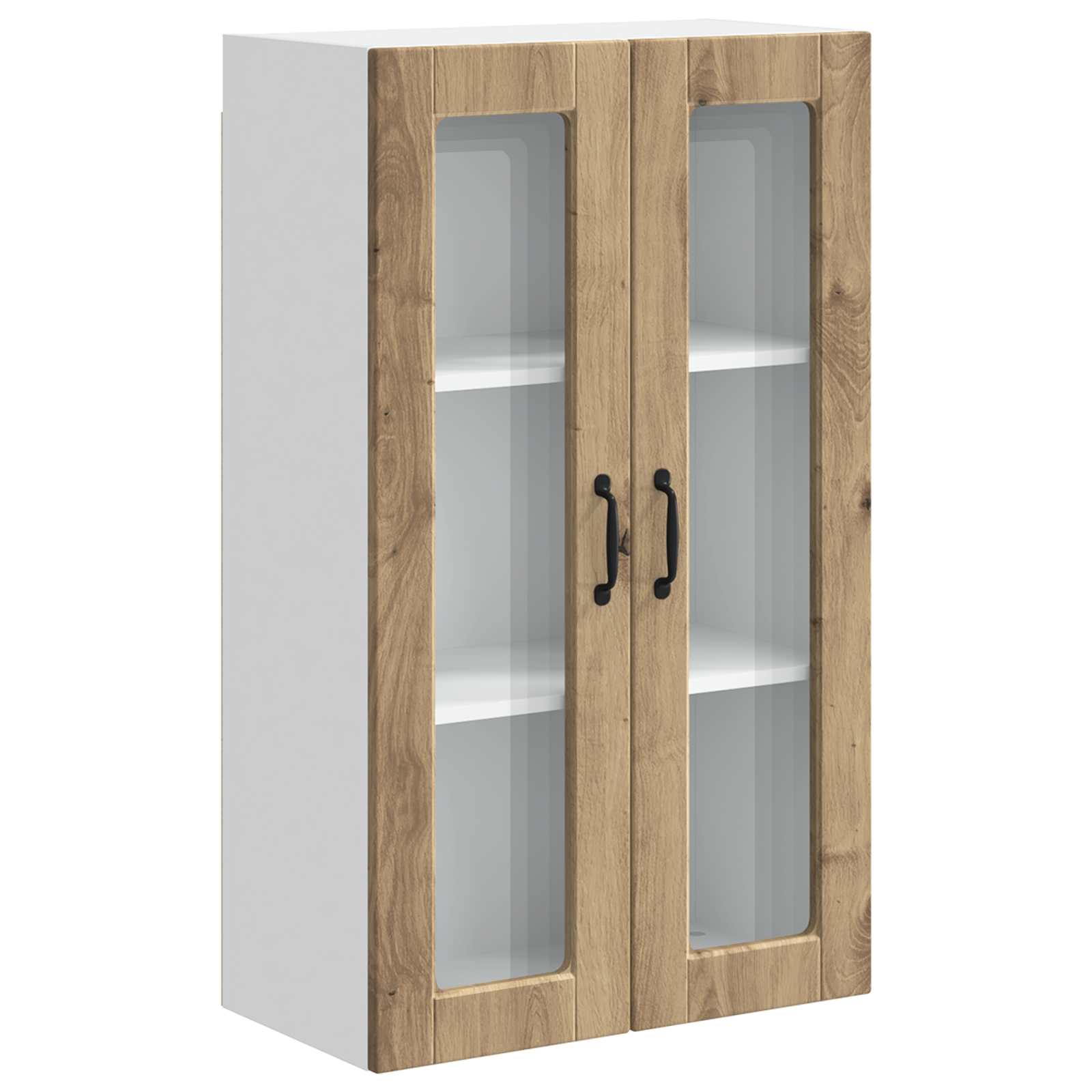 Zidni stakleni ormarić Umjetnički hrast 60 x 31 x 100 cm
