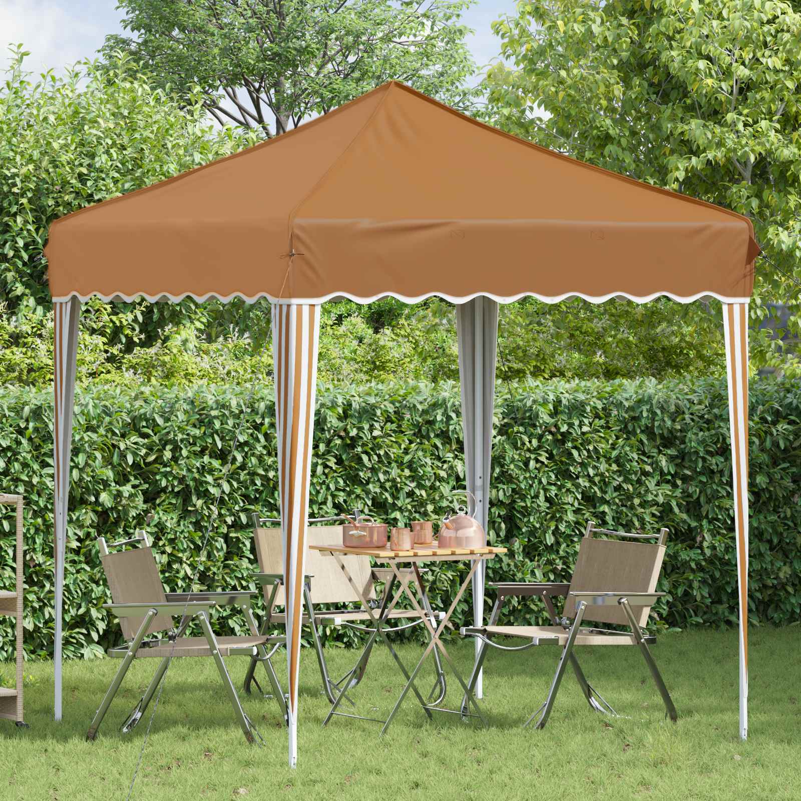 Rastezljivi šator za zabave Bež 195 x 195 x 245 cm